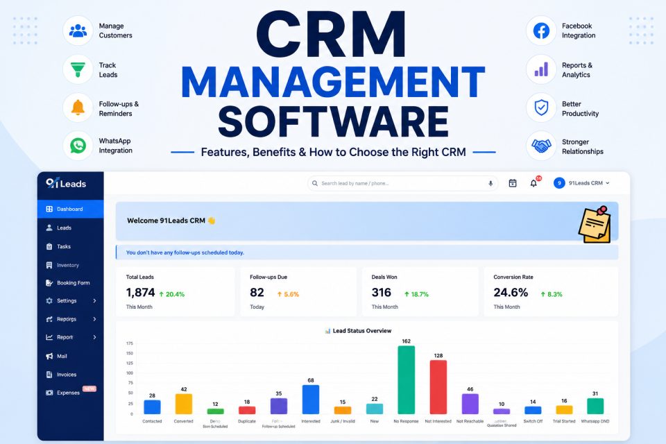 CRM Management Software: Features, Benefits & How to Choose the Right CRM